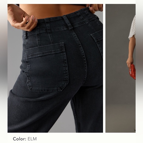 The Colette High Rise Crop Wide Leg Jeans by Maeve - Picture 5 of 10